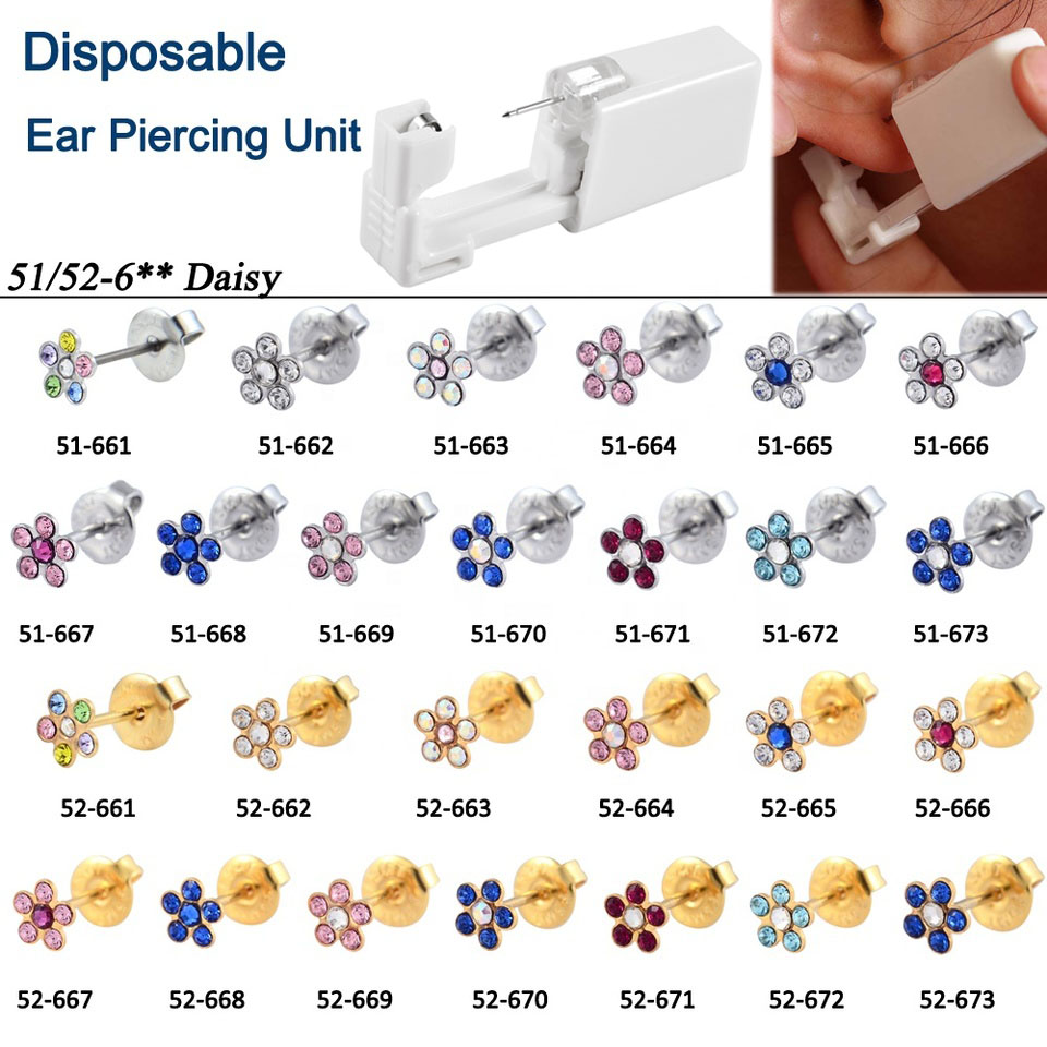 Body Jewelry Factory - 1 adet Sterlised tek kullanımlık emniyet