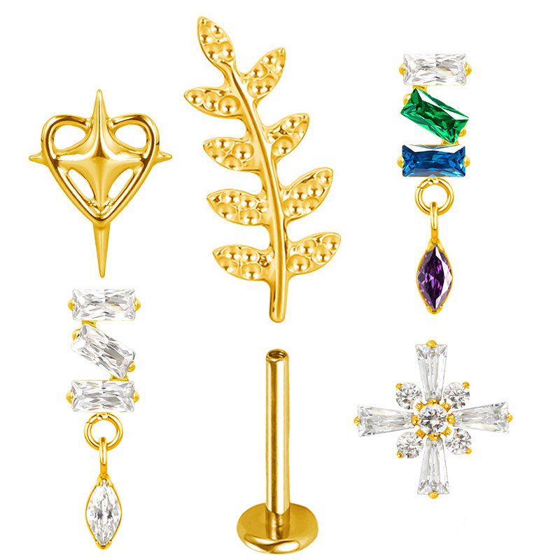 Body Jewelry Factory - ASTM F136 Titanyum KULAK DELİĞİSİ Kalp