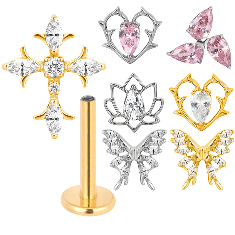 Body Jewelry Factory - ASTM F136 Titanyum Kulak PIERC Kelebek