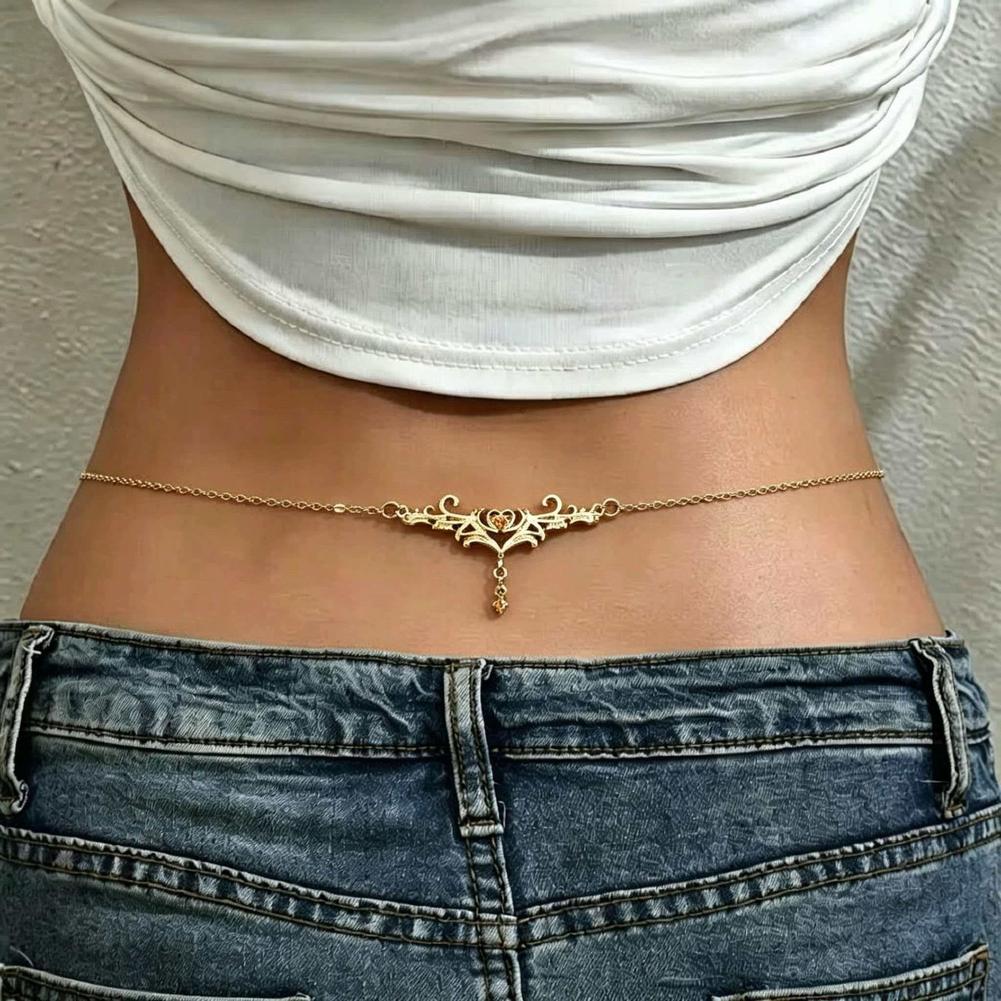 Gotik Kalp Seksi Kadın Bel Zin - Body Jewelry Y2K incelemesi ve fiyatı