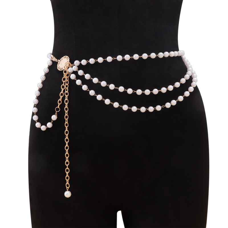 Moda Y2K Çok Katmanlı Inci Bel - Body Jewelry Y2K incelemesi ve fiyatı