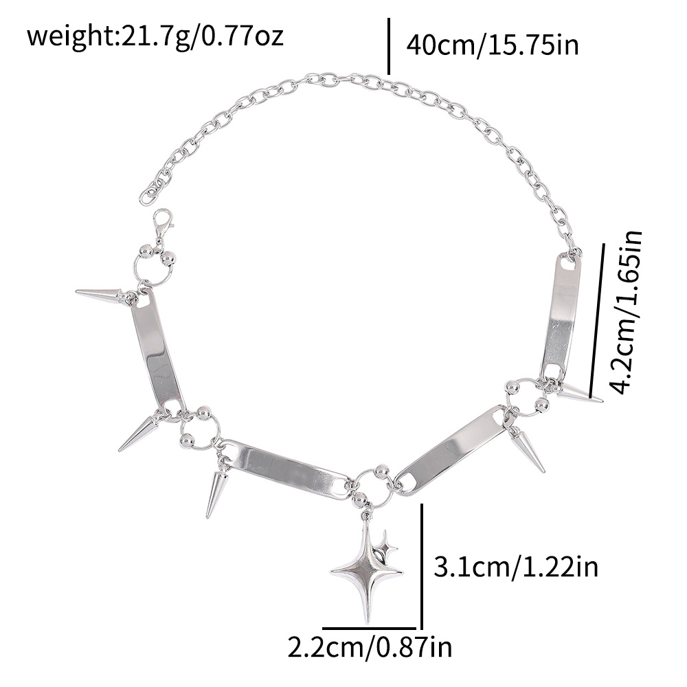 Punk Yıldızı Perçinli Gerdanlı - Body Jewelry Y2K incelemesi ve fiyatı