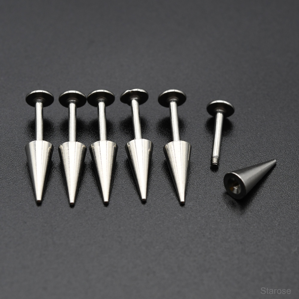 Starose 2 adet gotik koni pasl - Body Jewelry Vertical Labret incelemesi ve fiyatı