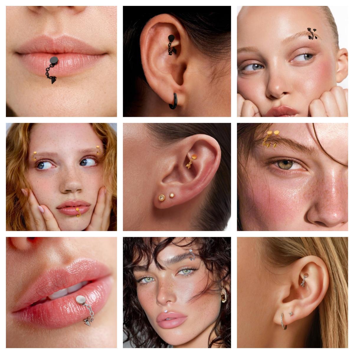 3 adet Paslanmaz Çelik 16G Zin - Body Jewelry Vertical Labret incelemesi ve fiyatı