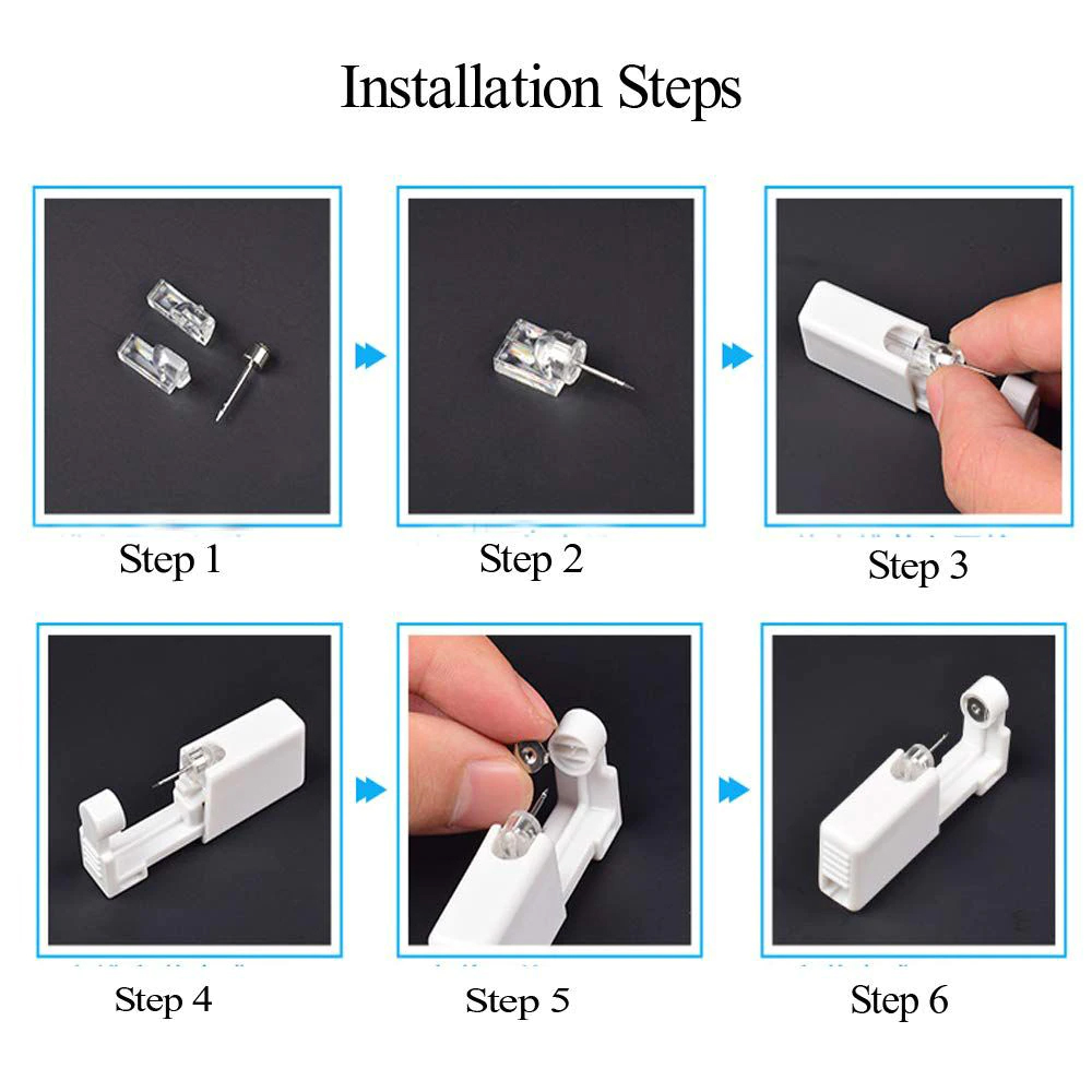 1-20 adet/takım Kulak Delme Ta - Body Jewelry Factory incelemesi ve fiyatı