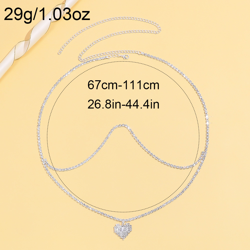 Rhinestone Çift Katmanlı Tam K - Body Jewelry Y2K incelemesi ve fiyatı