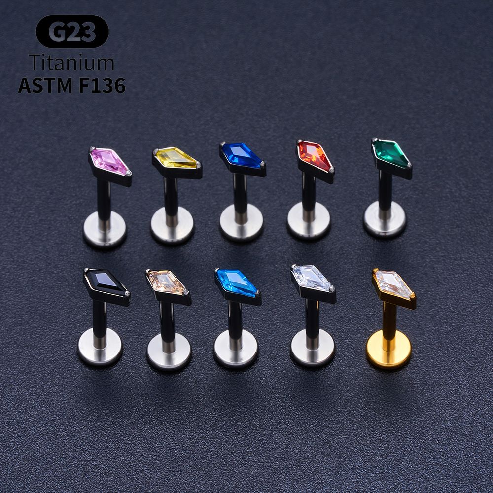 Titanyum Uçurtma Şeklinde CZ İ - Body Jewelry Vertical Labret incelemesi ve fiyatı
