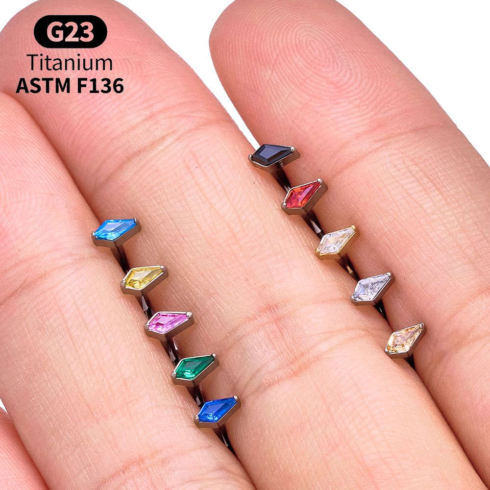 Titanyum Uçurtma Şeklinde CZ İ - Body Jewelry Vertical Labret incelemesi ve fiyatı