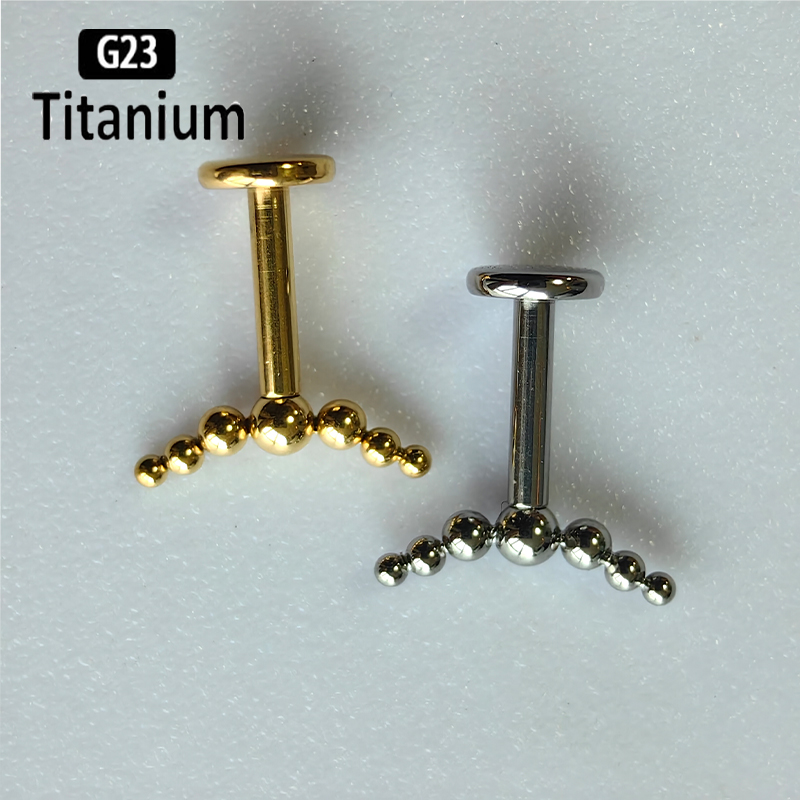 G23 Titanyum Piercing 7 adet T - Body Jewelry Vertical Labret incelemesi ve fiyatı