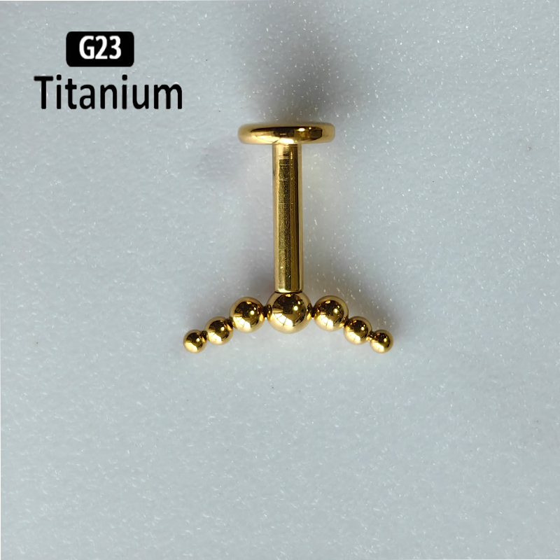 G23 Titanyum Piercing 7 adet T - Body Jewelry Vertical Labret incelemesi ve fiyatı