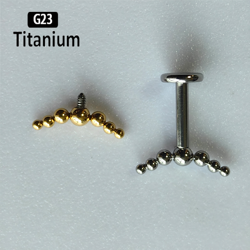 G23 Titanyum Piercing 7 adet T - Body Jewelry Vertical Labret incelemesi ve fiyatı