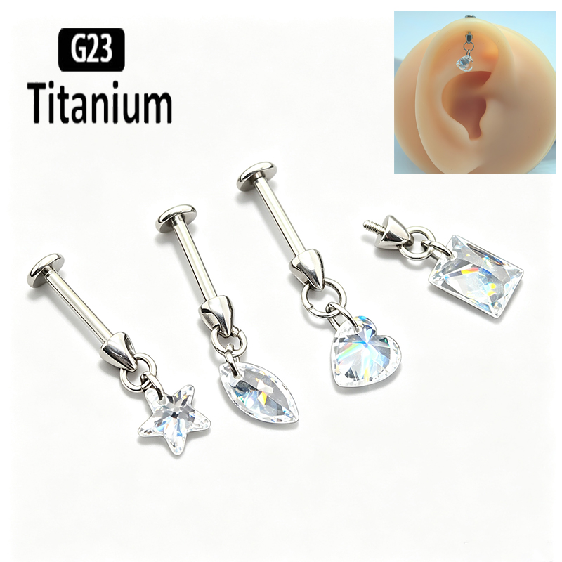 G23 Titanyum Piercing Dikey İç - Body Jewelry Vertical Labret incelemesi ve fiyatı