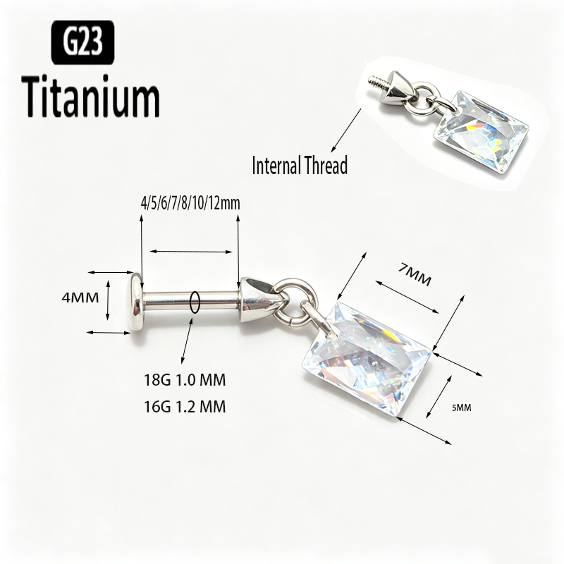 G23 Titanyum Piercing Dikey İç - Body Jewelry Vertical Labret incelemesi ve fiyatı