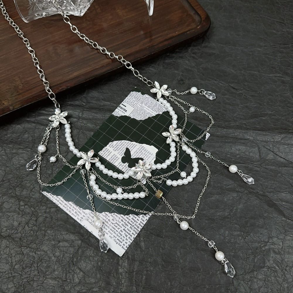Moda Zarif Çok Katmanlı Inci B - Body Jewelry Y2K incelemesi ve fiyatı
