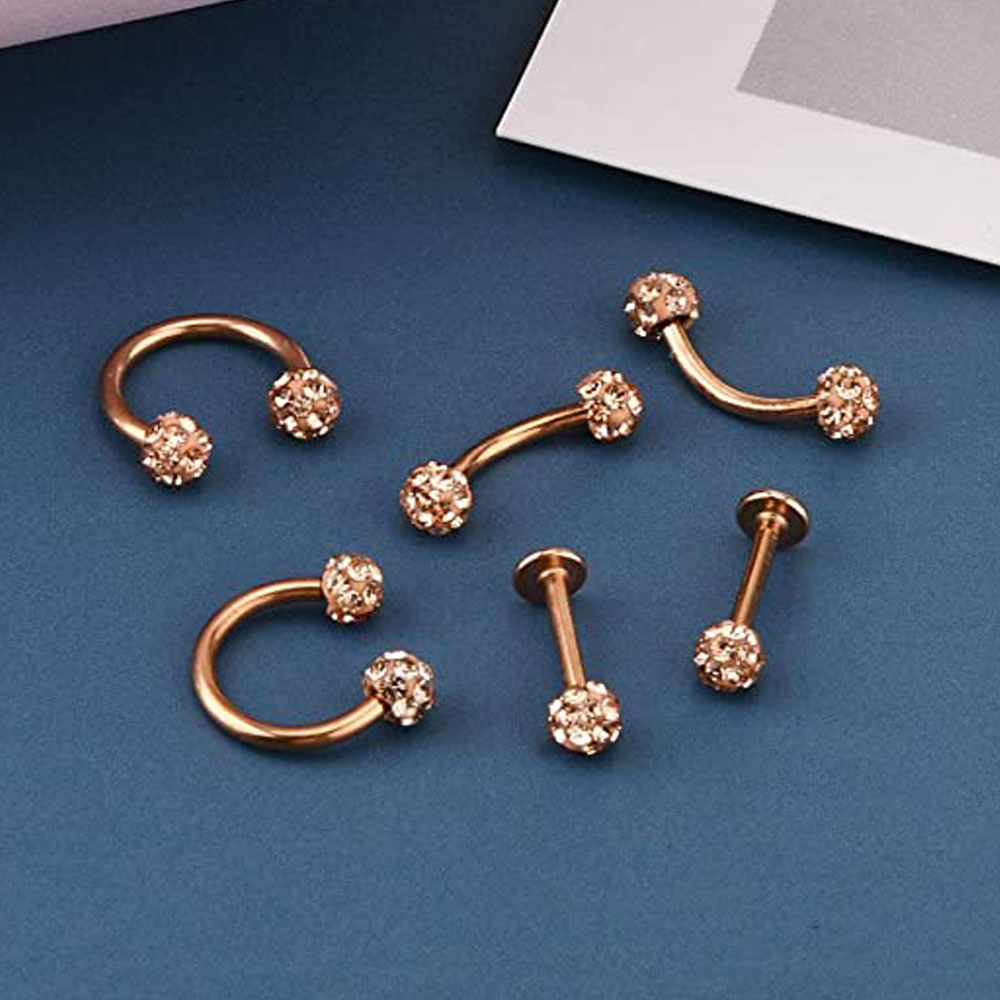 16G İleri Helix Kabuklu Kale T - Body Jewelry Vertical Labret incelemesi ve fiyatı