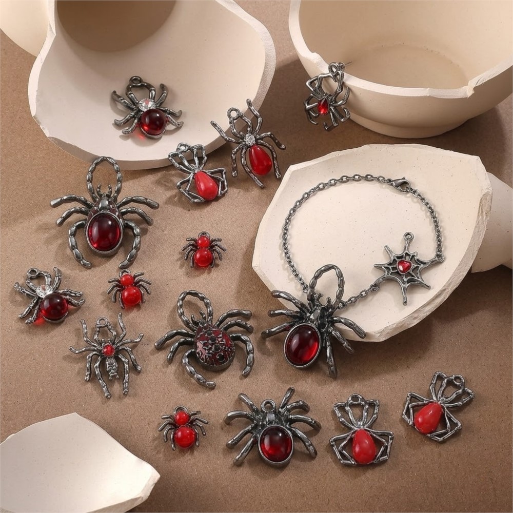 5 adet Gotik Siyah Örümcek Tak - Body Jewelry Y2K incelemesi ve fiyatı