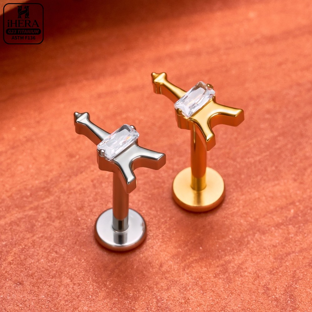 G23 Titanyum Labret Segment Ka - Body Jewelry Vertical Labret incelemesi ve fiyatı