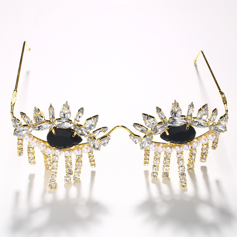 Stonefans püskül gözlük çerçev - Body Jewelry Y2K incelemesi ve fiyatı