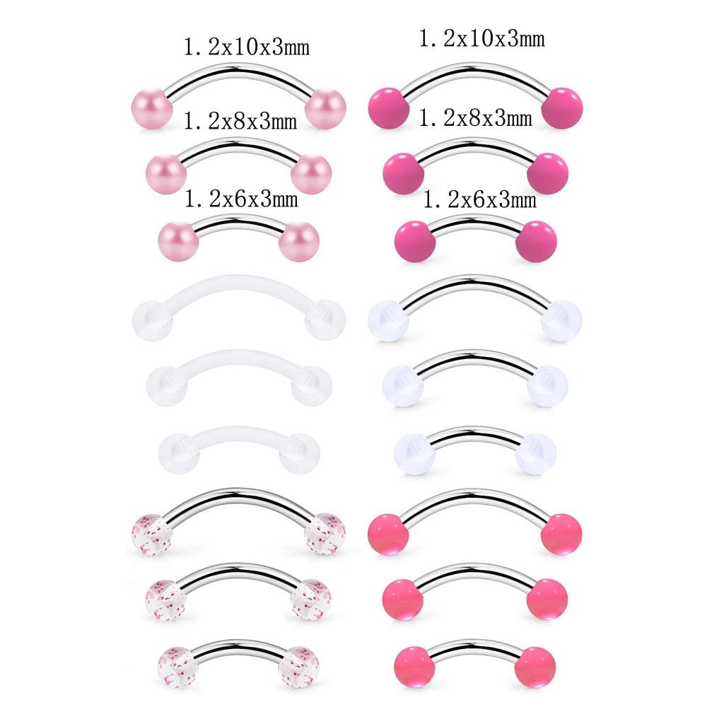 1/18 Adet Set 16G 6/8/10mm Kaş - Body Jewelry Vertical Labret incelemesi ve fiyatı