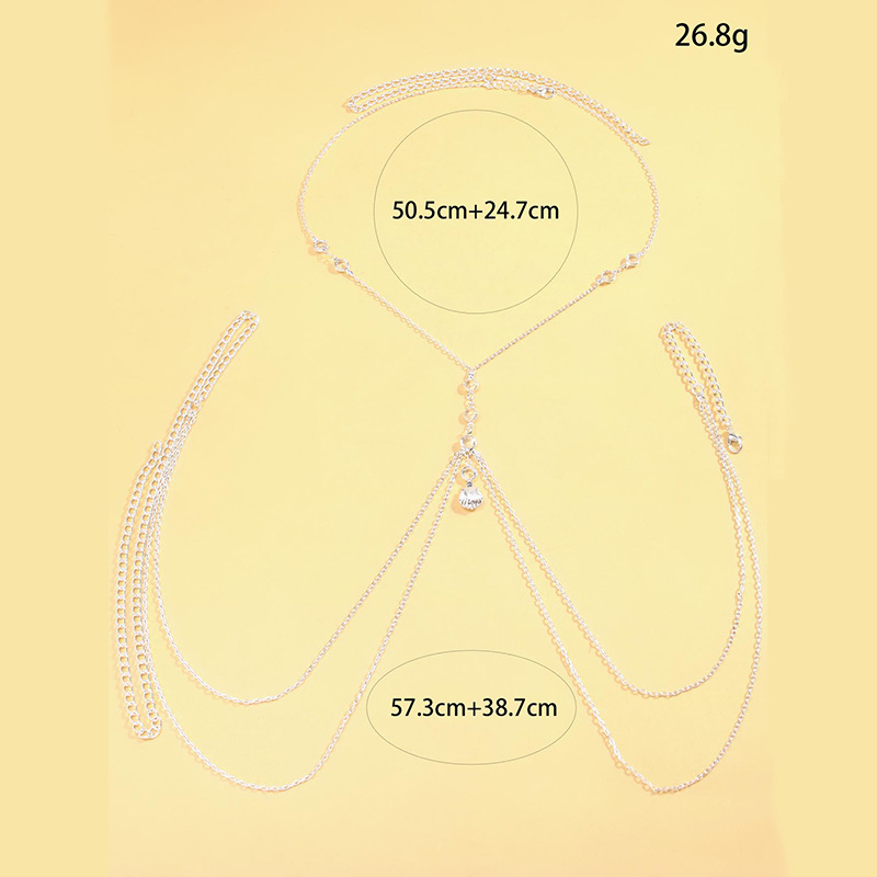 Kadınlar İçin Gümüş Tonlu Vücu - Body Jewelry Y2K incelemesi ve fiyatı